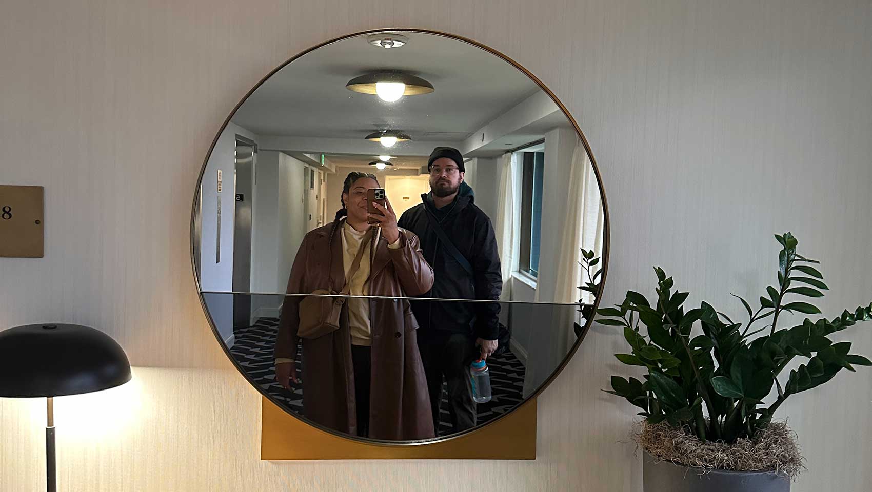 mirror selfie at Kimpton Alton Fisherman's Wharf