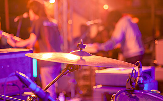 Live band playing